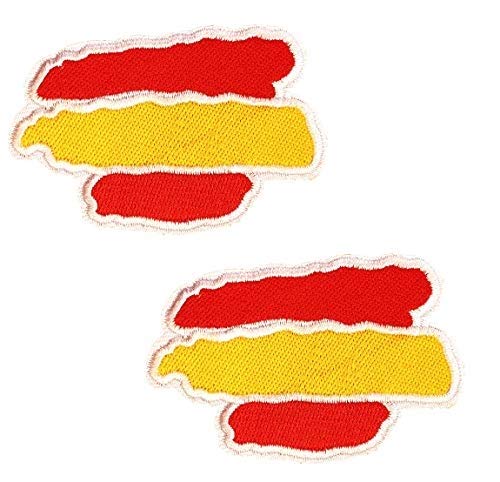 BANDERA DEL PARCHE España 5.5 * 3cm BORDADO PARA PLANCHAR O COSER