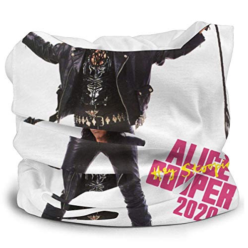 BaoBei-shop Alice-Cooper Tour 2020 Seamless Bandana Face Bufanda Cuello Polaina Rave Tapa Facial Headwear Tube Dust Face Tapa Facial Diadema Pasamontañas para Hombres Mujeres-00