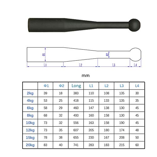 Bar Bell Clubbell Iran Rod All-Steel Solid Baseball Fighting Power Comprehensive Physical Fitness Training 2-20kg