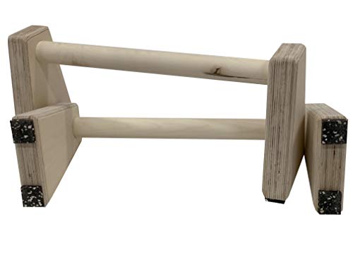 Barbarian Range Parallettes de madera paralelos de varios tamaños, Barras medianas