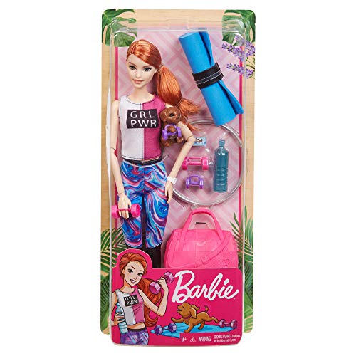 Barbie Bienesta, muñeca con ropa deportiva y accesorios, regalo para niñas y niños 3-9 años (Mattel GJG57) , color/modelo surtido