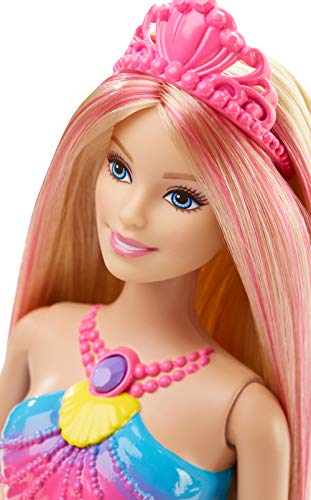 Barbie Dreamtopia, muñeca Sirena Luces de Arcoíris, regalo para niñas y niños 3-9 años (Mattel DHC40) , color/modelo surtido