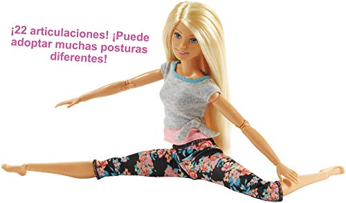 Barbie - Muñeca Fashionista movimiento sin límite , rubia - (Mattel FTG81)