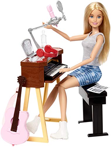 Barbie Quiero Ser Compositora, muñeca rubia con accesorios (Mattel FCP73)