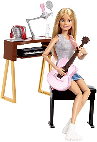 Barbie Quiero Ser Compositora, muñeca rubia con accesorios (Mattel FCP73)