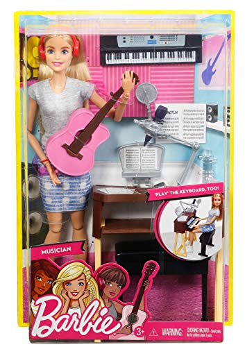 Barbie Quiero Ser Compositora, muñeca rubia con accesorios (Mattel FCP73)