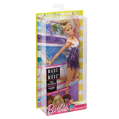 Barbie Quiero Ser gimnasta rítimica, muñeca articulada (Mattel FJB18)