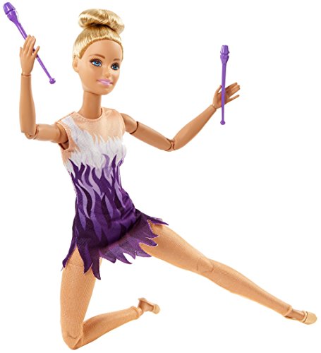 Barbie Quiero Ser gimnasta rítimica, muñeca articulada (Mattel FJB18)