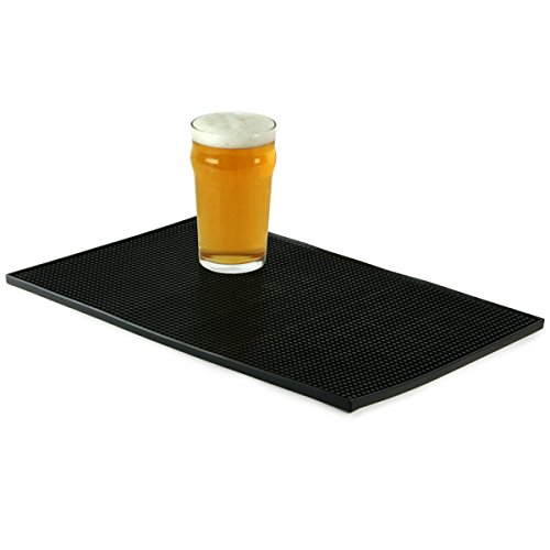 bar@drinkstuff - Alfombrilla de goma para barra de servicio (30,5 x 45,7 cm), color negro