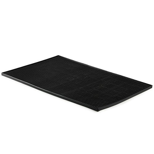 bar@drinkstuff - Alfombrilla de goma para barra de servicio (30,5 x 45,7 cm), color negro