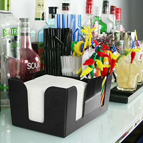 Bar@drinkstuff - Organizador de Bar, Color Negro, 25,6 x 16,2 x 11,4 cm