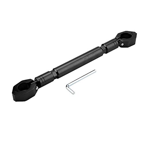 Barra de Equilibrio de la Motocicleta, Barra de Barra Universal de Aleación de Aluminio de 22 mm Barra de Manillar Reforzar la Palanca(Black)