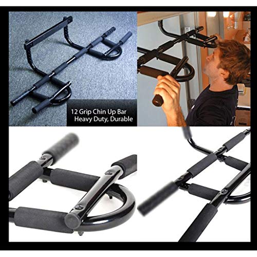 Barra dominadas pull up bar Palanca Barra paralela única Pull-ups Colgador multifuncional de la puerta Barra de ejercicios Barra horizontal Barras paralelas 150 kg Carga de carga ( Color : Black )