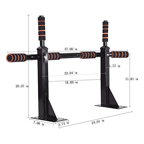 Barra Ejercicios Pared Barra de Dominadas Casa Multifunción con 6 Empuñaduras Acolchadas, Barra de Tracción de Musculación para Muscle Upred