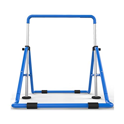 Barra Horizontal Plegable para Niños Barras De Gimnasia Equipos De Gimnasia para Niños Barra De Entrenamiento Junior Ajustable Columpio Infantil Regalo Barras de dominadas (Color : Blue, Size : A)