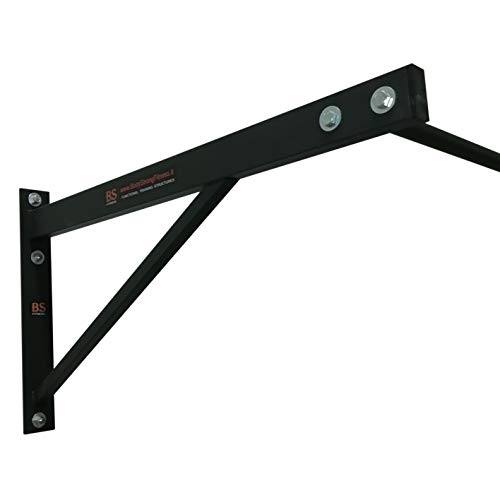 Barra para flexiones/dominadas (muscle up & pull up), bíceps, crossfit, fitness y fisicoculturismo, Arancio(Supporti)-Nero(Barra), 100x90 cm