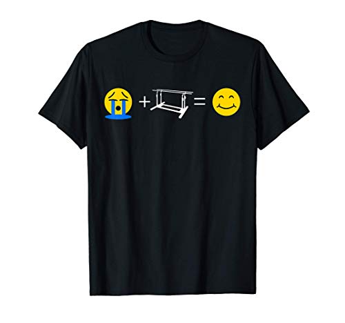 Barras paralelas Emoji Barras paralelas divertidas Hazme fel Camiseta