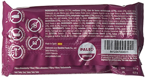 Barrita Energética 100% natural - Alta en proteínas - Avellanas, Cacao y Reishi (50g) - Pack Ahorro de 15 Barritas