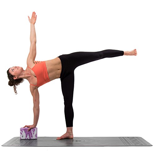 Base yoga Bloque de Yoga - Fuerte/Sólido/Ligero Espuma de Eva Soporte Bloque - Azul