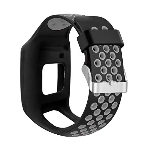 BASSK Reemplazo de Pulsera de Correa de muñeca de Silicona Reemplazo para Tomtom 1 Multi-Sport GPS HRM CSS Am Cardio Runner Accesorios de Reloj