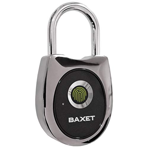 Baxet – Candado de huella digital – Candado antirrobo sin llave – Impermeable recargable por USB – Bolsa de equipaje – Armario de gimnasio – Bicicleta – Moto – Cerradura sin código ni llaves