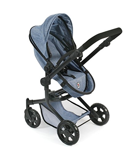 Bayer Chic 2000 595 50 Carrito de muñecas Mika, Jeans Blue