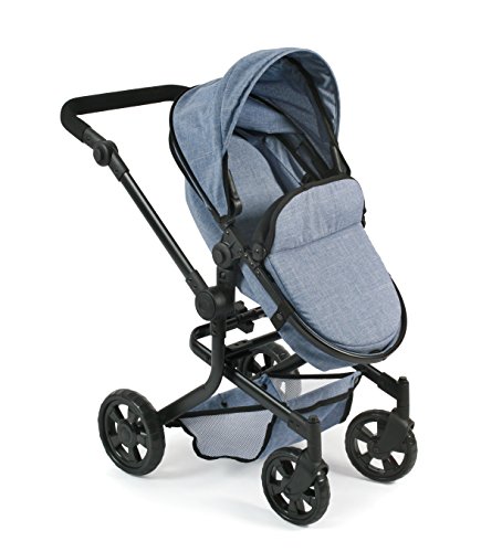 Bayer Chic 2000 595 50 Carrito de muñecas Mika, Jeans Blue