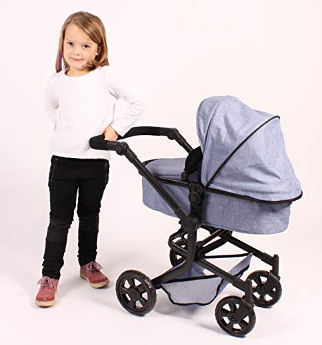 Bayer Chic 2000 595 50 Carrito de muñecas Mika, Jeans Blue