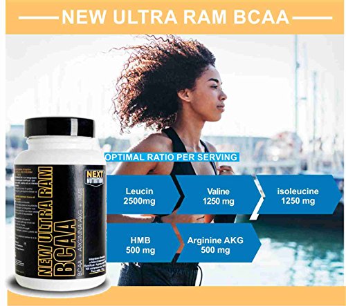 BCAA aminoácidos ramificados | New Ultra RAM 200 Tabletas 270 g | 2.1.1 Informe | mejorado con HMB y arginina AKG | fortalecimiento y la recuperación de la masa muscular | ciclismo - bodybuilding