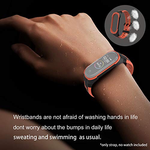 BDIG Pulsera Correas para Xiaomi Mi Band 5 Mi Band 4/3, Colorido Suave Silicona Reloj Recambio Brazalete Impermeable Correa para Mi Band 5 Mi Band 4 Mi Band 3