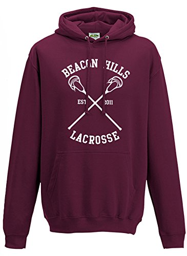 Beacon Hills Stilinski Lahey Lacrosse Mccall Sudadera de lacrosse con capucha Stilinski 24 Large