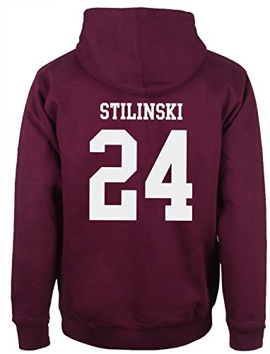 Beacon Hills Stilinski Lahey Lacrosse Mccall Sudadera de lacrosse con capucha Stilinski 24 Large