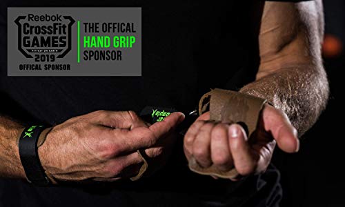 Bear KompleX 2 Hole Gymnastics Grips Are Great for WODs, pullups, Weight Lifting, Chin ups, Cross Training, Exercise, Kettlebells, and More. Protect Your Palms from Rips and tears! LRG 2hole Grey