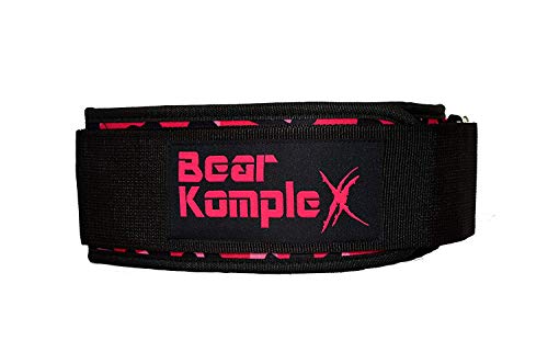 Bear KompleX 4" STRAIGHT Weightlifting belt for Powerlifting, Squats, Weight Training and more. Low profile velcro with super firm back for maximum stability & exceptional comfort. Easily Adjustable