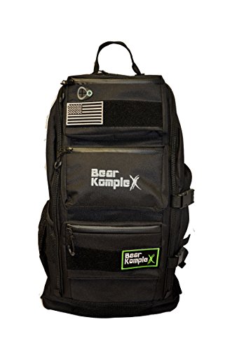 Bear KompleX Mochila táctica Militar de 3 días para Senderismo, Caza, Fitness, Acampada y al Aire Libre 1000D Mochila de Nailon, Verde OD (Black)