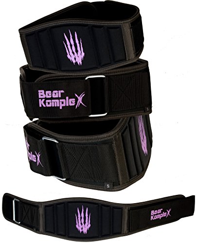 Bear KompleX Weighlifting Belt for Powerlifting, Crossfit, Squats, Weight Training and More. Low Profile Velcro with Super Firm Back for Maximum Stability and Exceptional Comfort. Easily Adjustable