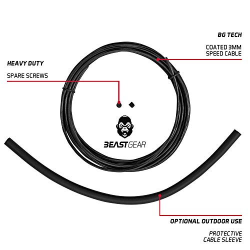 Beast Gear - Cable de Repuesto y Piezas de Repuesto para Comba Beast Rope Elite