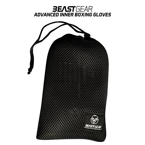 Beast Gear Guantes Boxeo Gel – Manoplas Boxeo Deportes de Combate, MMA, Muay Thai, Artes Marciales - M