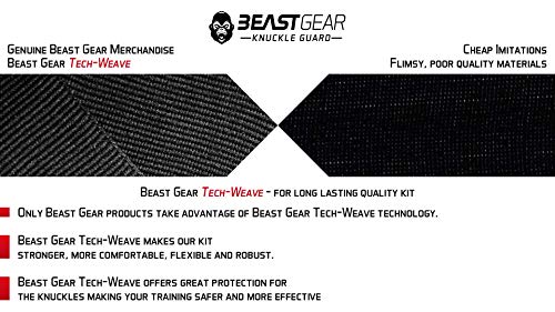 Beast Gear Protector Nudillos Boxeo Avanzados – Cubre Nudillos para Deportes de Combate, MMA, Artes Marciales, Defensa.