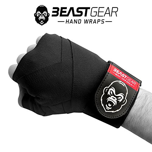 Beast Gear - Vendas Boxeo – Cintas Boxeo Deportes de Combate, MMA, Artes Marciales Muay Thai - Cinta Elástica 4,5 Metros
