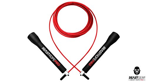 Beast Rope Pro de Beast Gear – Comba para Saltar de Alta Velocidad para Fitness y Acondicionamiento. Para CrossFit, Boxeo, MMA, Saltos Dobles, Ejercicios de Alta Intensidad y a Intervalos