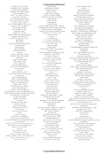 BEATLES COMPLETE SCORES BOX