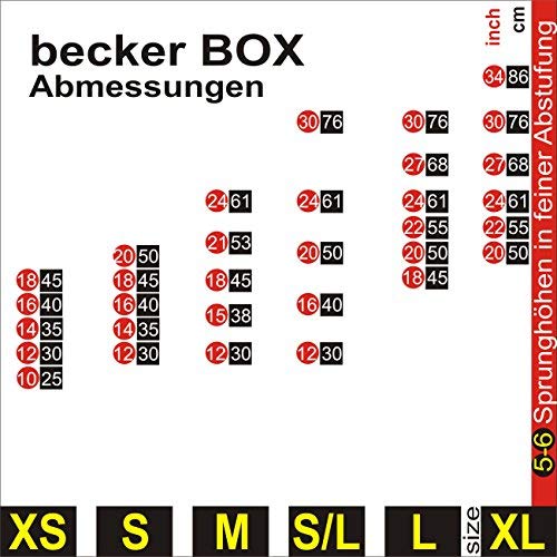 Becker-Sport Germany Becker Box M BSG 28963 - Caja para plyo (5 alturas de salto)