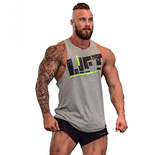 Befox Camisetas Elástica de Fitness sin Mangas Tank Top Gym para Hombre