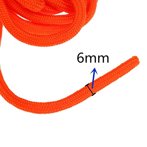 BeGrit Cuerda Flotante de Anclaje para Amarre, Cuerda multifunción, 10 m/6 mm, línea de Remolque para Barco, Camping, Senderismo, Escalada