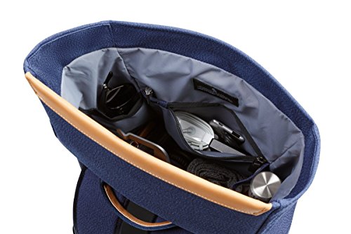 Bellroy Shift Backpack,Mochila de Tejido Resistente al Agua (portátil de 15”, Botella de Agua, Cambio de Ropa, Efectos personales) Ink Blue