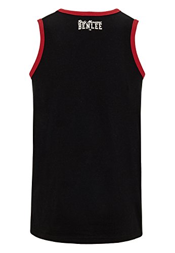 BENLEE Rocky Marciano Men Jersey Singlet Pittsfield Camisa, Hombre, Negro, XL