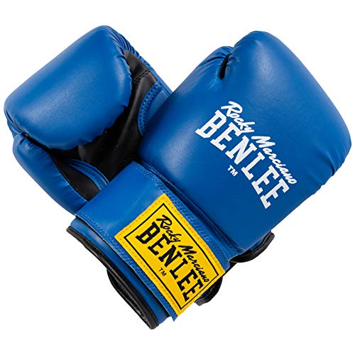 Benlee Rocky Marciano Rodney - Guante de boxeo (PVC), color azul/negro, talla 12