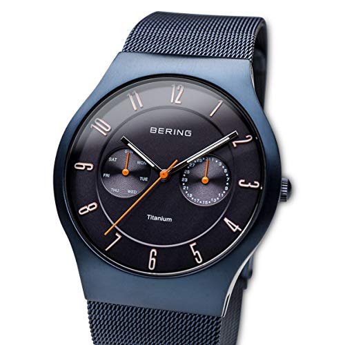 BERING Reloj Analógico para Hombre de Cuarzo con Correa en Acero Inoxidable 11939-393