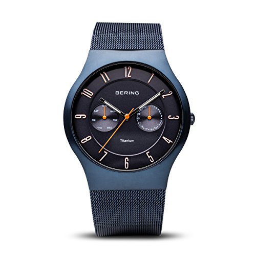 BERING Reloj Analógico para Hombre de Cuarzo con Correa en Acero Inoxidable 11939-393